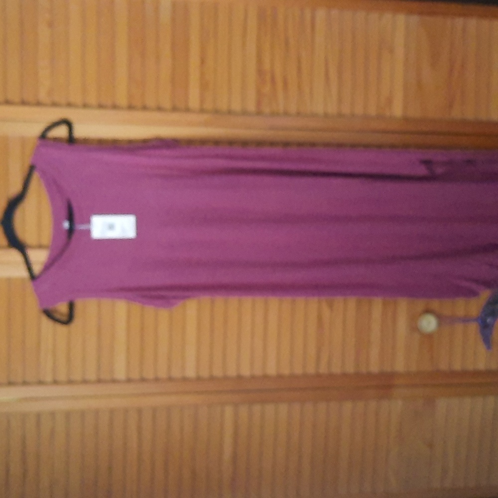 Auselily Rose Pink Hilo Sleeveless Rayon Blend Tank Maxi Shift Dress Size Large